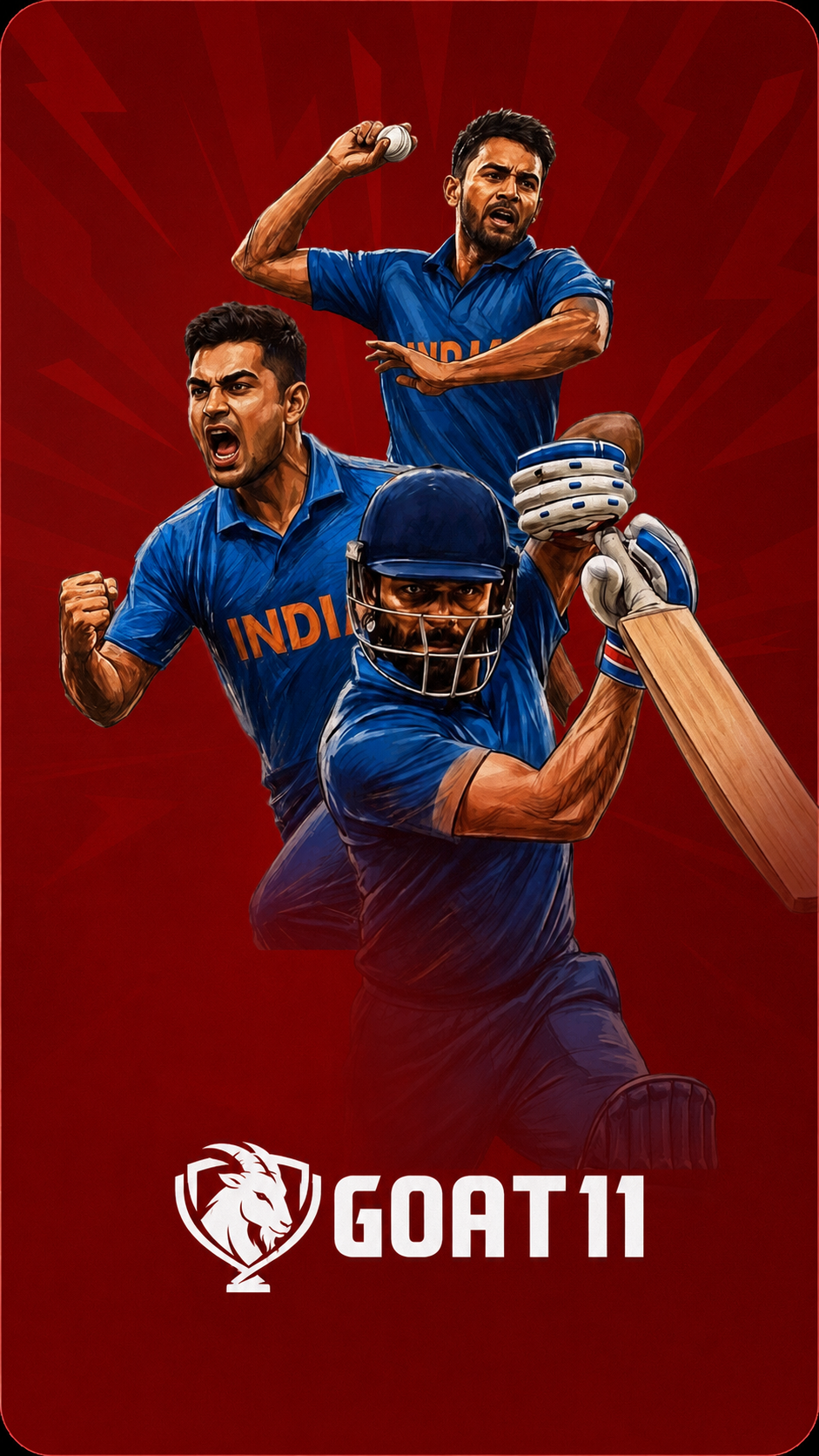 Select top cricket players and create your winning fantasy team on Goat11